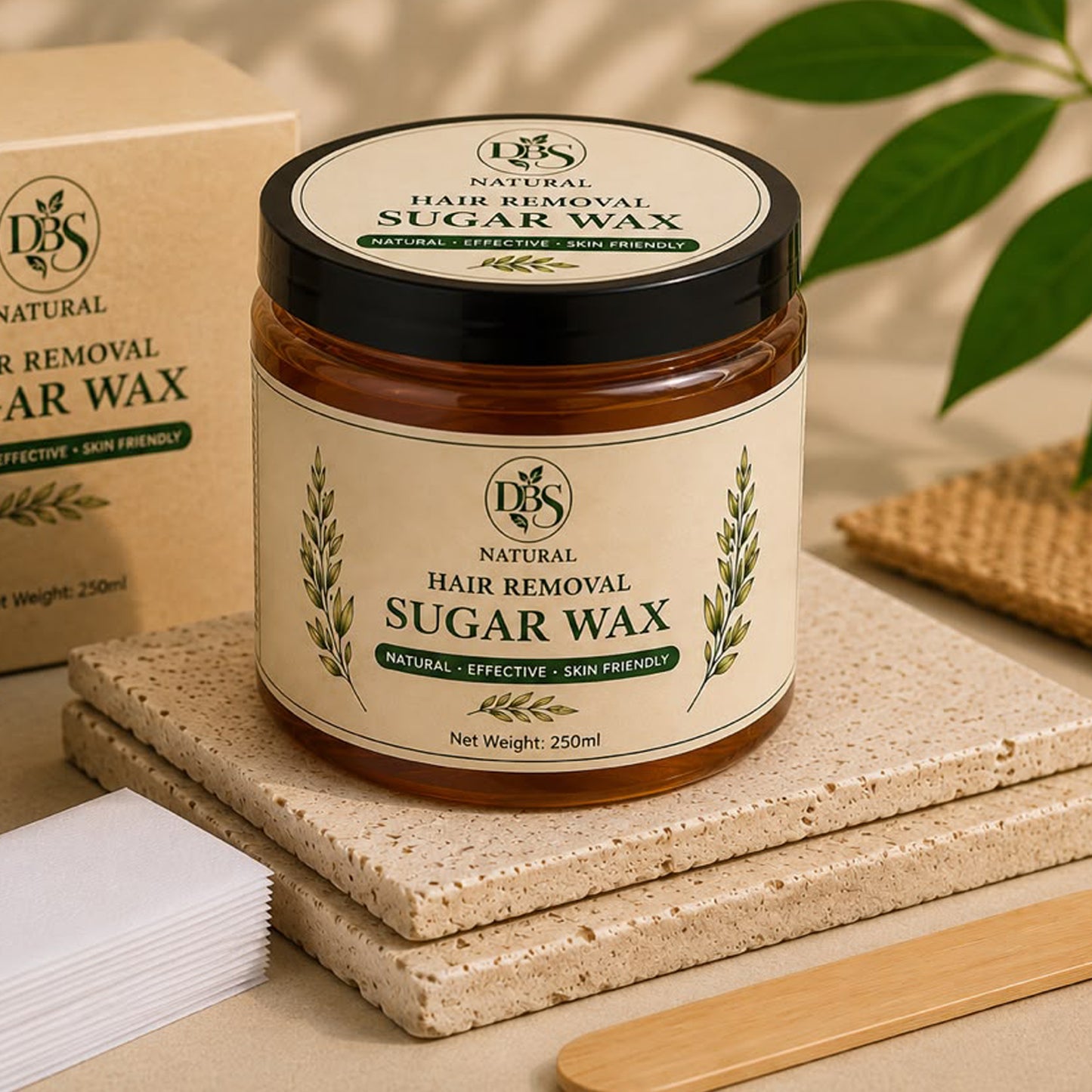 DBS Natural Hair Removal Sugar Wax (250ml)