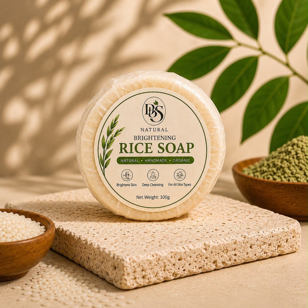 DBS Natural Brightening Rice Soap