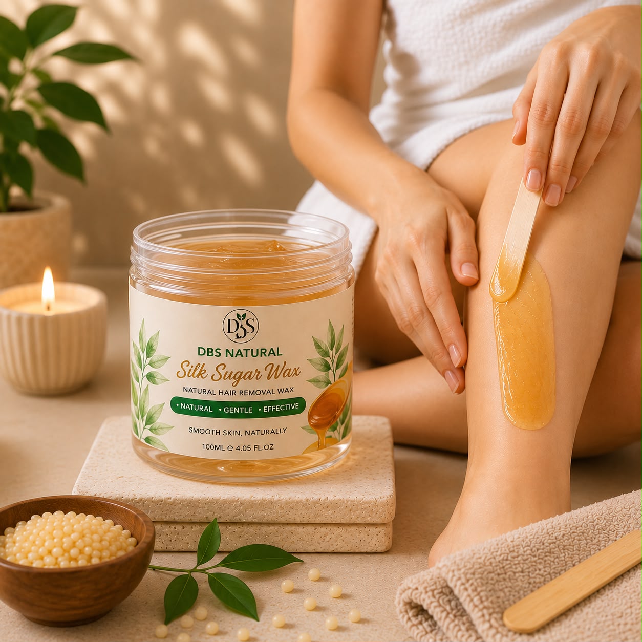 DBS Natural Hair Removal Sugar Wax (250ml)