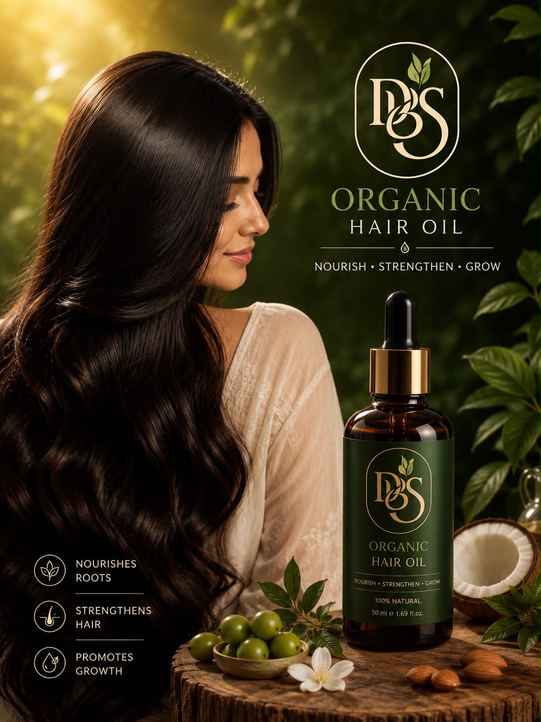 DBS ORGANIC HAIR OIL