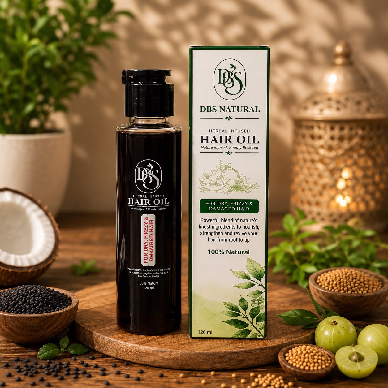 DBS Herbal Infused Hair Oil – 120ML