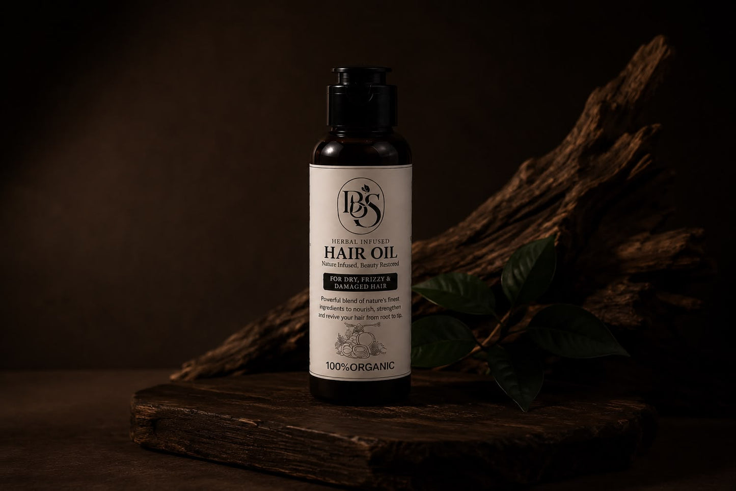 DBS Herbal Infused Hair Oil 120ML – Natural Hair Growth Oil for Hair Fall, Dry, Frizzy & Damaged Hair