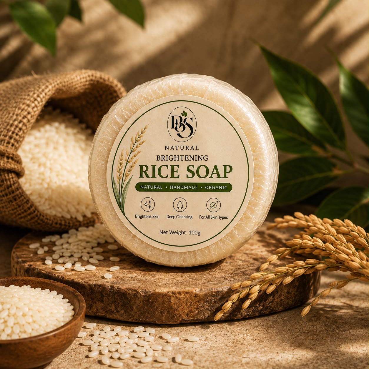 DBS Natural Brightening Rice Soap